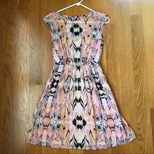 J. Crew Silk and Sheer Pink Dress, Size 00